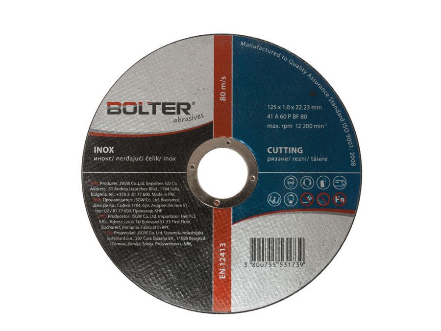 Диск за метал INOX Bolter, Консумативи за ел. машини
