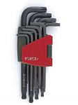 Шестограми Г-образни TORX за работа под ъгъл (Т10-Т50) к-т 9 бр Force