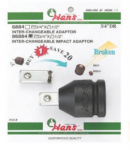 Адаптор за гедоре ударен 3/4''-1/2'' със сменяем квадрат Hans Tools