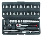 Гедоре 46 части 1/4'' 4-14мм 6-стен Force