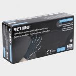 Еднократни ръкавици от нитрил XL SETINO NITRILE BLACK STRONG