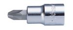 Накрайник кръстат на вложка 1/4'' PZ Dura Chr-V Hans Tools