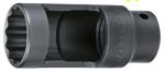 Вложка за дюзи прорязана 1/2''х27мм 12-стен L-110мм Dura Chr-Мо Hans Tools