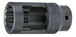 Вложка за дюзи прорязана 1/2''х28мм 12-стен L-78мм Dura Chr-Мо Hans Tools