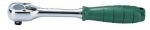 Тресчотка за гедоре 1/2'' с изолация L-260мм 48зъба Dura Chr-V Hans Tools
