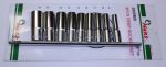 Вложки к-т 9ч. 3/8'' 6-стен удължени 8-19мм Dura Chr-V Hans Tools