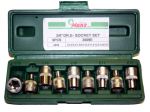 Вложки к-т 9ч. 3/8'' женски еврейска зведа къси Е5-Е16 Dura Chr-V Hans Tools
