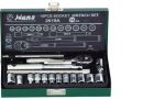 Гедоре 1/4'' к-т 18ч инчово 5/32-1/2 метална кутия 6-стен Dura Chr-V Hans Tools