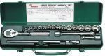 Гедоре 3/8'' к-т 19ч 6-21мм 6-стен Dura Chr-V Hans Tools