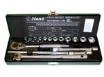 Гедоре 3/8'' к-т 17ч 7-19мм 6-стен Dura Chr-V Hans Tools