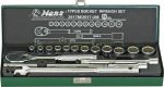 Гедоре 3/8'' к-т 17ч 7-19мм 12-стен Dura Chr-V Hans Tools