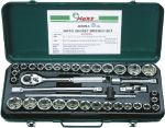 Гедоре 1/2'' к-т 36ч инчово и милиметрово 6-стен Dura Chr-V Hans Tools