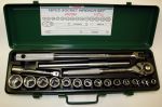 Гедоре 1/2'' к-т 18ч 8-26мм 6-стен Dura Chr-V Hans Tools