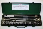 Гедоре 1/2'' к-т 18ч 8-26мм 12-стен Dura Chr-V Hans Tools