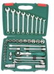 Гедоре 3/8'' к-т 37ч 6-стен с ключове Dura Chr-V Hans Tools