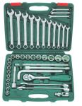 Гедоре 1/2'' к-т 42ч 6-стен с ключове 8-32мм Dura Chr-V Hans Tools