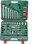 Гедоре 1/4''-1/2'' к-т 89ч 6-стен с ключове 8-22мм Dura Chr-V Hans Tools