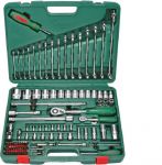 Гедоре 1/4''-1/2'' к-т 100ч 6-стен Dura Chr-V Hans Tools