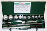 Гедоре 3/4'' к-т 14ч 12-стен инчово 7/8-2'' Dura Chr-V Hans Tools