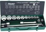 Гедоре 3/4'' к-т 17ч 12-стен 19мм-50мм Dura Chr-V Hans Tools