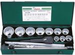 Гедоре 1'' к-т 14ч 12-стен 36мм-80мм Dura Chr-V Hans Tools