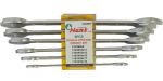 Гаечни ключове 8x9-18x19мм к-т 6ч. Dura Chr-V Hans Tools