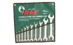 Гаечни ключове 6x7-30x32мм к-т 10ч. Dura Chr-V Hans Tools