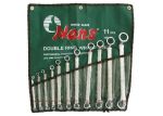Ключове лули 75˚  6x7-30x32мм к-т 11ч. Dura Chr-V Hans Tools