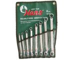 Ключове лули 75˚  6x7-21x22мм к-т 8ч. Dura Chr-V Hans Tools