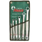 Ключове лули 45˚  8x10-22x24мм к-т 6ч. Dura Chr-V Hans Tools
