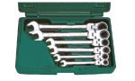 Подвижни ключове с тресчотка к-т 6ч.  Dura Chr-V Hans Tools