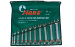 Гаечни ключове 6x7-30x32мм к-т 11ч. Dura Chr-V Hans Tools