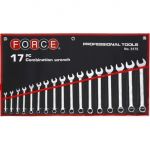 Ключове звездогаечни 6-22мм 75˚ к-т 17бр Force