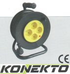 Макара с разклонител - 4 гнезда със защита от прегряване и кабел KONEKTO