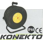Макара с разклонител - 4 гнезда, IP 44, влагоустойчив със защита от прегряване и кабел KONEKTO